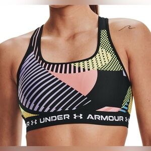 Under Armour HeatGear Mid-Crossback Sports Bra | Medium